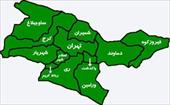 موقعيت جغرافيايي شهرستان تهران