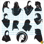 طرحهای-وکتور-مقنعه-و-حجاب-اسلامی