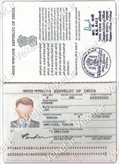 دانلود فایل لایه باز پاسپورت هند